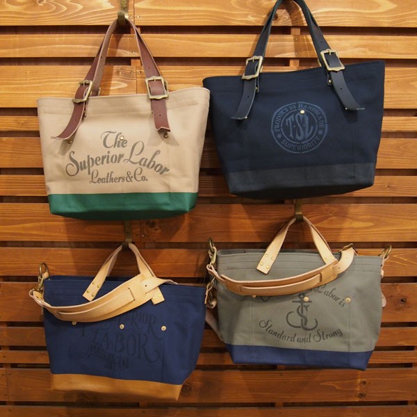 THE SUPERIOR LABOR】engineer tote & shoulder bag ～カラー帆布