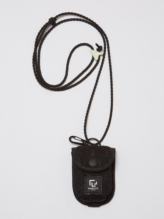 BAL】BAL/RAMIDUS QUILTING MESH EARPHONE NECK POUCH : GARDEN
