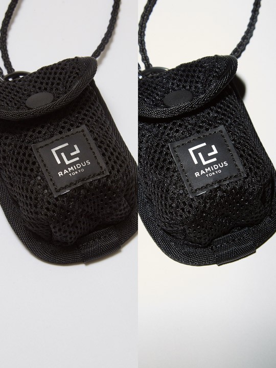 BAL】BAL/RAMIDUS QUILTING MESH EARPHONE NECK POUCH : GARDEN