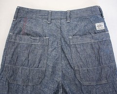 ANACHRONORM Clothing】Chambray Work Pants”Wide Fit” : GARDEN