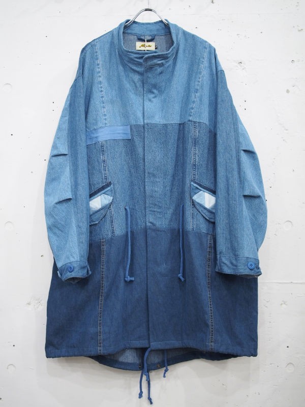 Nasngwam.】BARBARIAN MODS COAT / DENIM : GARDEN