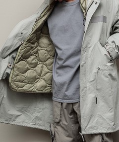 BAL】NYCO GROSGRAIN FISHTAIL COAT : GARDEN