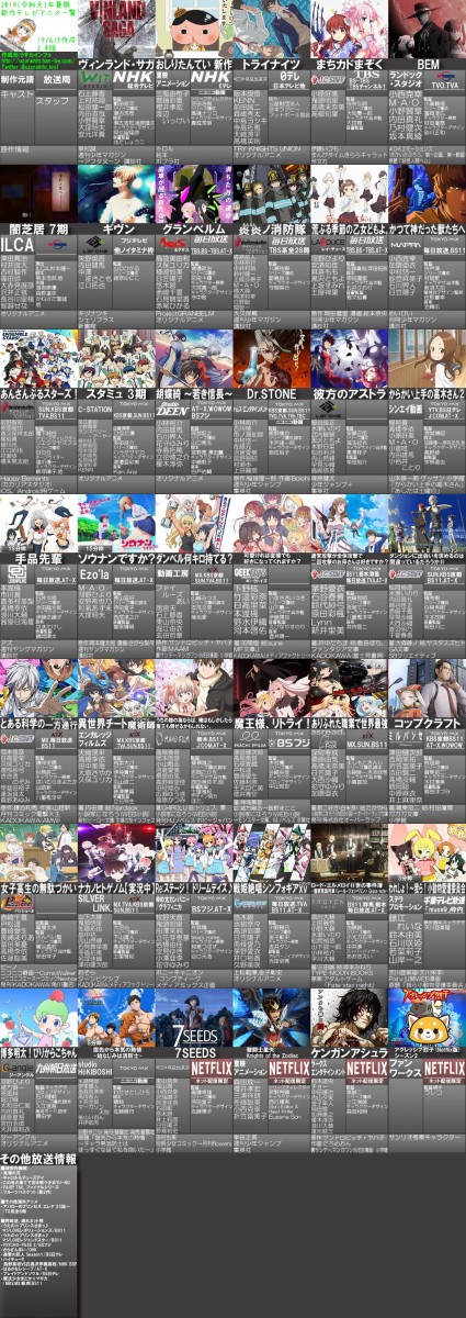 19夏アニメ 曜日別スケジュール 最速放送日 番組表 アニメキャラの身長 Com 19夏アニメ 曜日別スケジュール 最速放送日 番組表 アニメキャラの身長 Com