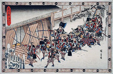 大坂・竹本座で、二代目竹田出雲・並木宗輔(千柳)・三好松洛 大坂・竹本座で、二代目竹田出雲・並木宗輔(千柳)・三好松洛