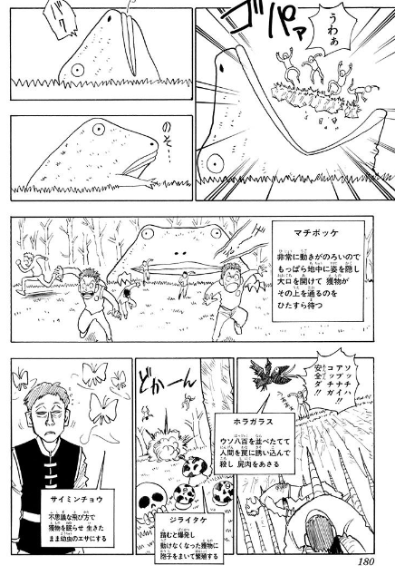 ハンターハンター ハンター試験の一次試験のマラソンの距離80 ジャンプ速報