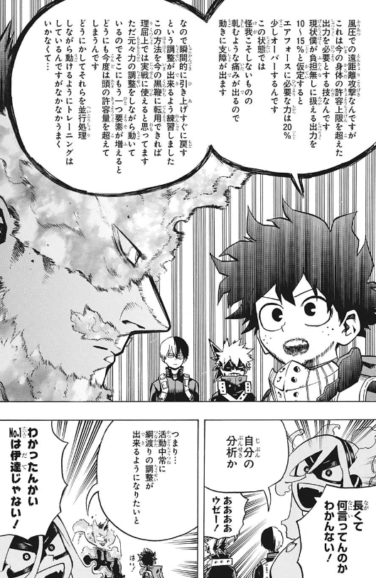 ジャンプ47号感想 僕のヒーローアカデミア 第247話 語れ 現状 ジャンプ速報