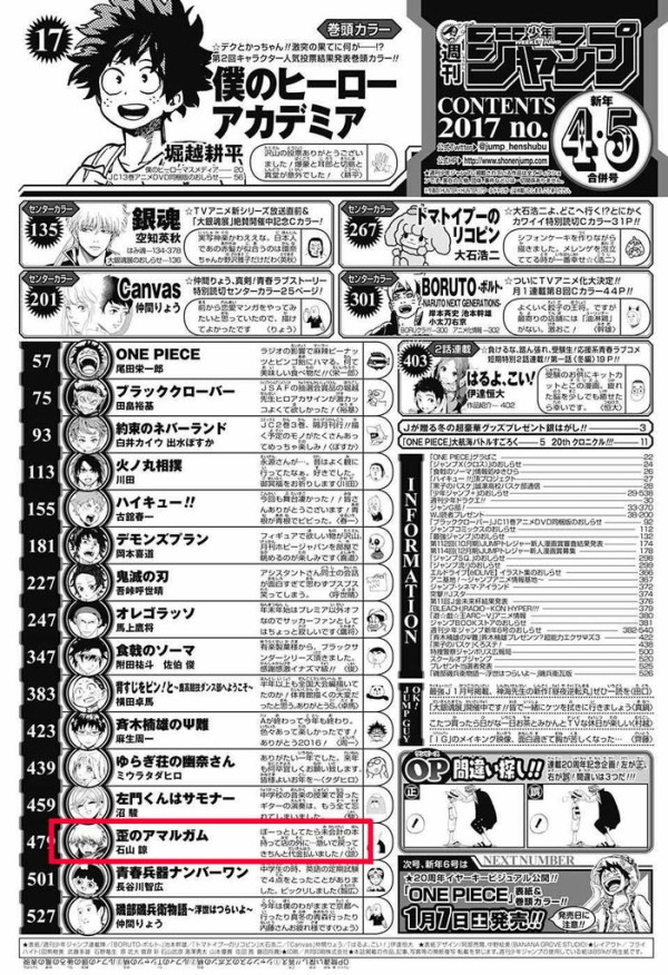 ジャンプ連載中 歪のアマルガム 終わってなかったｗｗｗｗｗｗｗ ジャンプ速報