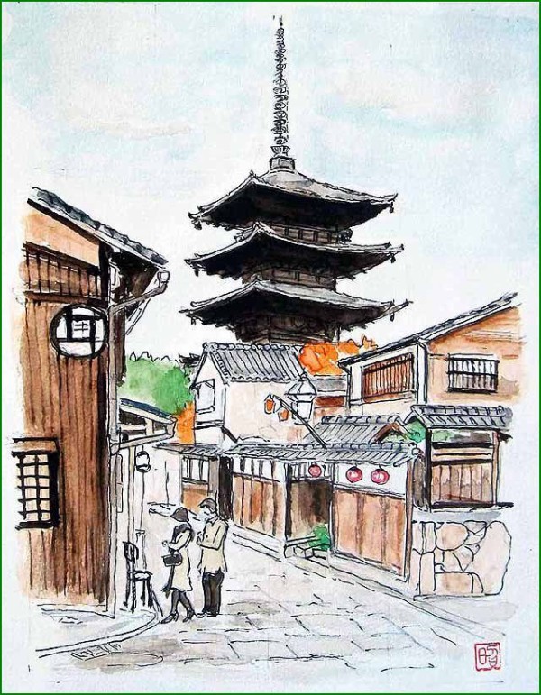 京都の風景画 はいかがですか 晴耕雨読 僕は頑張らない