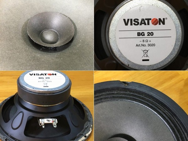独 VISATON20cm口径フルレンジ＝BG20システム 高能率・広帯域 ペア
