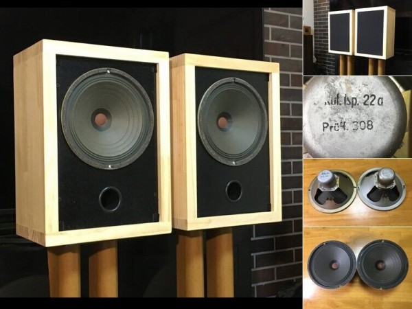 西独Siemens レア純正20㎝口径フルレンジRuf. lsp 22aシステム ペア 高