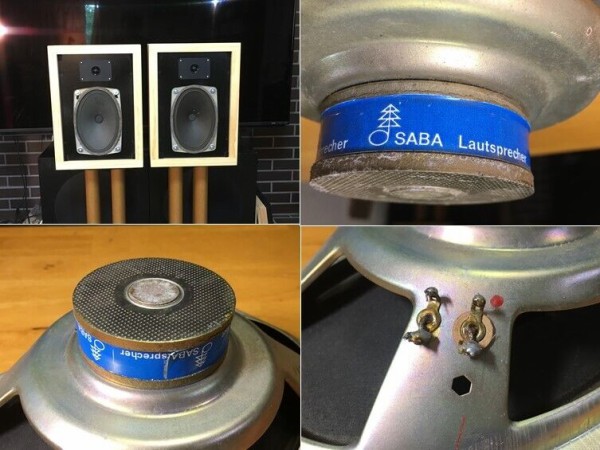 西独SABA ビンテージ 大型フルレンジ＋スーパーTWシステム ペア 目の
