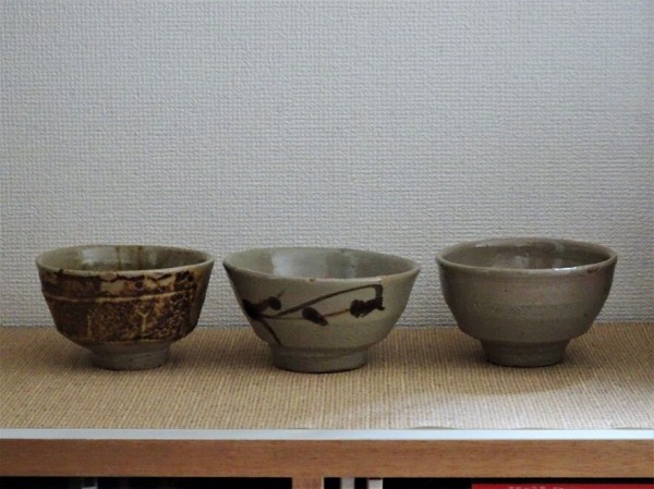 浜田庄司 白釉面取 茶盌（浜田庄司 柿釉茶碗 | 古美術瀬戸）