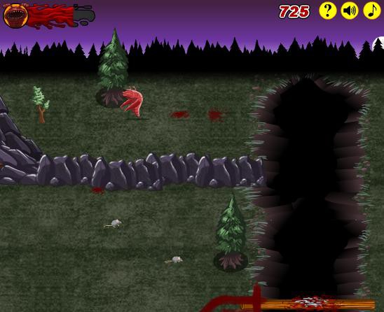 The Visiter Massacre At Camp Happy 地球外生物が動物達を食べて進化し人間を殺すゲーム 無料ゲーム Gggames