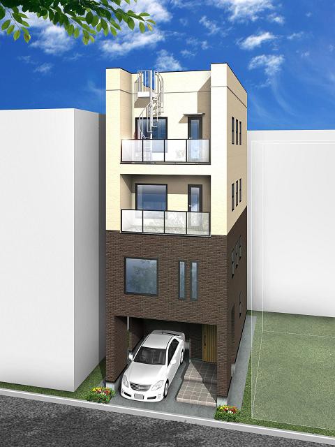 軽量鉄骨造alc50 軽量3階 4階建て 狭い土地 狭小地でもok 鉄骨住宅 耐火建築 価格 東京神奈川 マックグループ建設