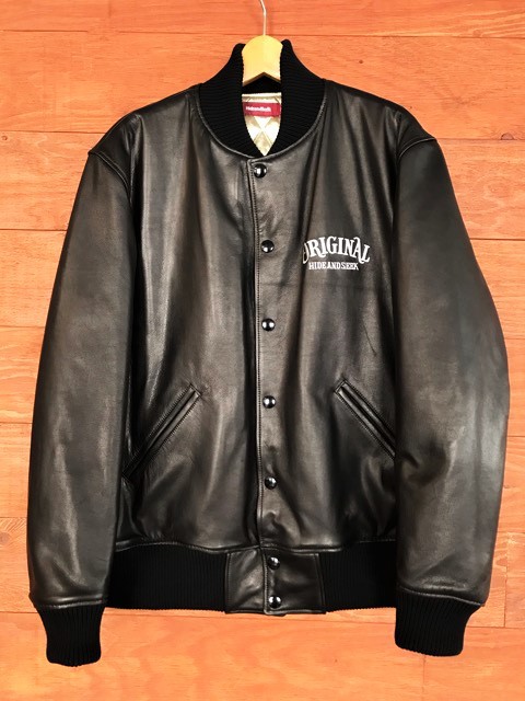 HIDE AND SEEK×TENDERLOIN】LEATHER JACKET HIDE AND SEEK