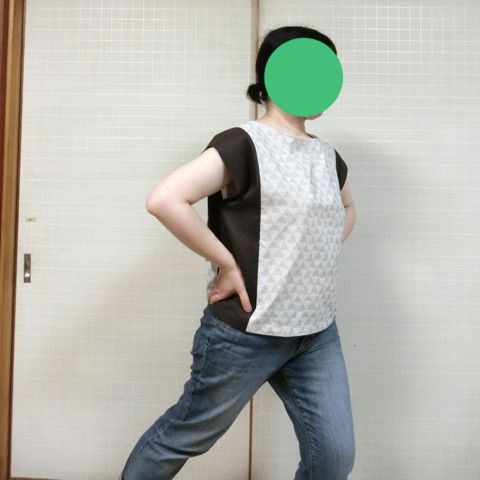 大人 に いい 服 ツートン プル オーバー 販売