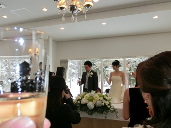 先日 常連のお客様の結婚式に出席 日本酒バー 螢の香 Honoca