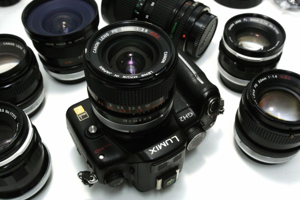 キャノンFD レデューサー搭載 マイクロ・フォーサーズ用マウント