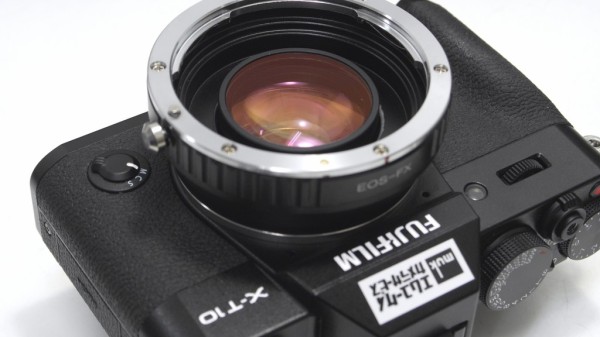 キャノンEOS フォーカルレデューサー搭載 フジXマウント用