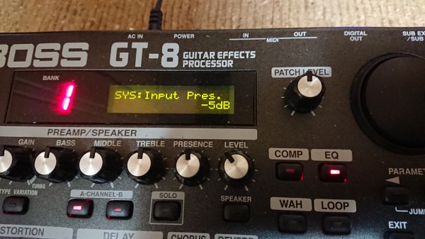 クリスマスプレゼント(BOSSのマルチエフェクターが抱える機能障害は