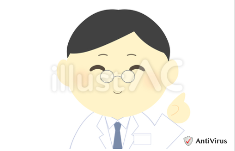 イラスト素材 白衣の男性 医者 指差し イラスト素材を作ってるブログ
