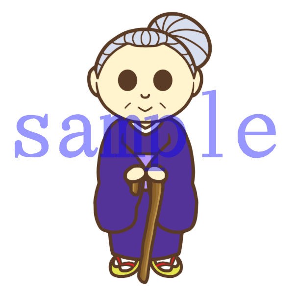 イラスト素材 おばあさん 3イラスト イラスト素材を作ってるブログ