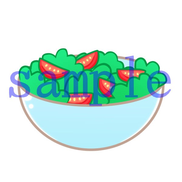 イラスト素材 サラダ イラスト素材を作ってるブログ