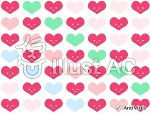 イラスト素材 ハート柄 パターン柄 イラスト素材を作ってるブログ