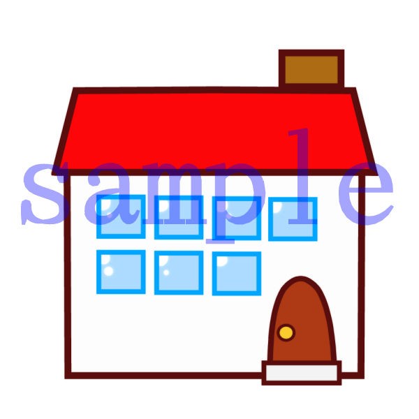 イラスト素材 赤い屋根の家 建物 イラスト素材を作ってるブログ