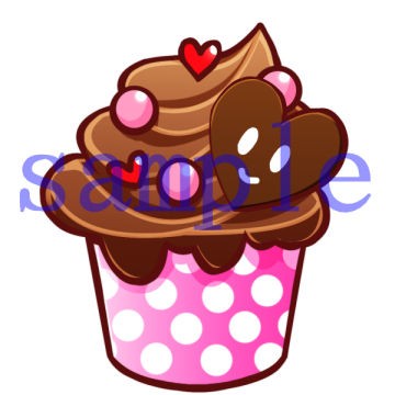 イラスト素材 カップケーキ チョコ イラスト素材を作ってるブログ