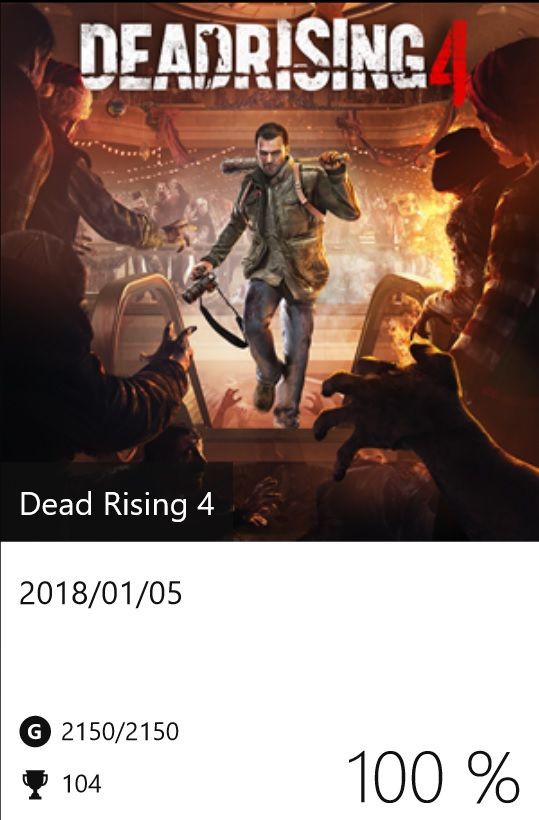 Dead Rising 4 実績コンプッ Gotochinが実績コンプしたらしい