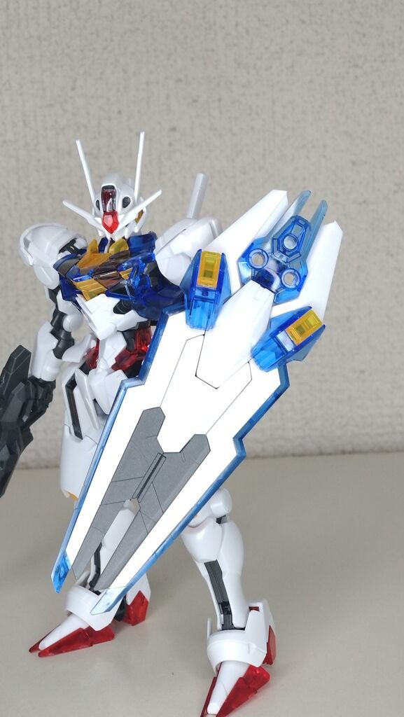 HGガンダムエアリアル＆ガンダムルブリス(ソリッドクリアver.) : 紫の