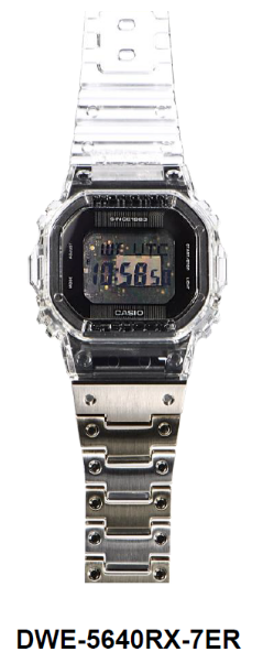 G-SHOCK40周年記念モデル「DWE-5640RX-7」、メタルとスケルトンの