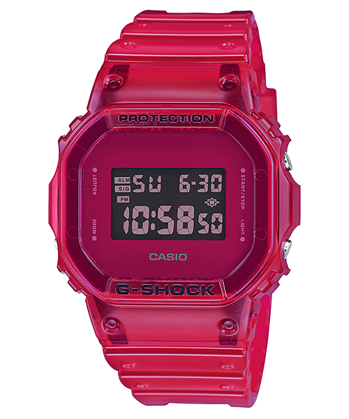 DW-5600E 反転液晶/レッド文字 - 腕時計(デジタル)