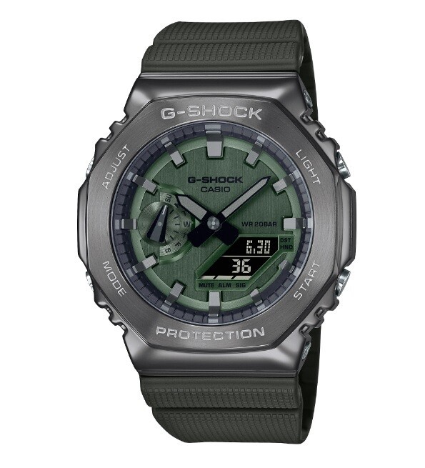 極美品✨G-SHOCK GA-B2100 カシオークフルメタルカスタム 外装新品 CASIOAK カシオーク カスタム GA2100 フルメタル 人気のG-SHOCK