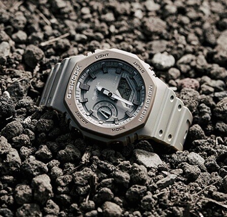 G-SHOCK フルメタルジャケット ブラックグレー迷彩 共通 GA-2100他