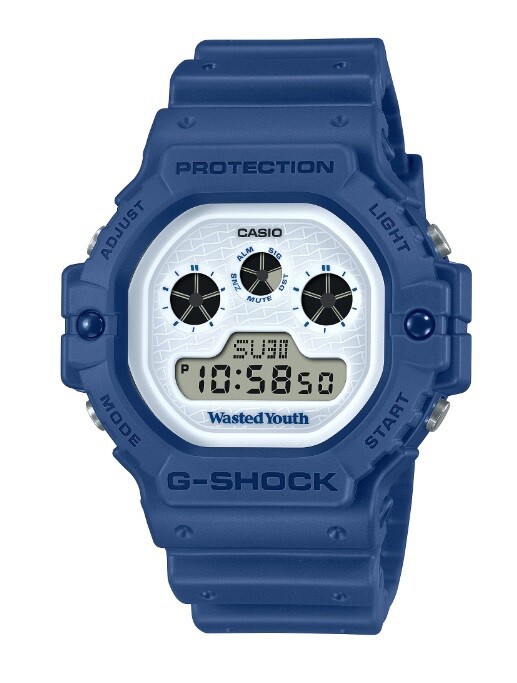 G-SHOCK初の試み！コラボしたG-SHOCKとアパレルアイテムが同時発売！Wasted Youthコラボ「DW-5900WY-2JR」。 :  great G-SHOCK world