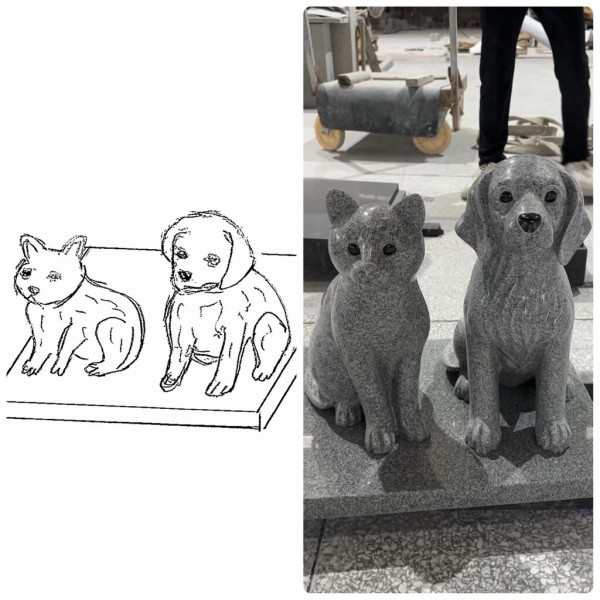 かごの犬石材彫刻品 狛犬屋『巽彫刻』は愛知県岡崎市の石材加工（彫刻）で狛犬を彫り