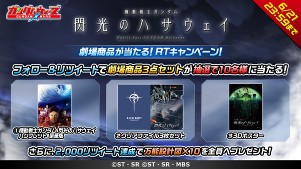 機動戦士ガンダム 閃光のハサウェイ の劇場商品が抽選で当たるフォロー Rtキャンペーン開催 Line ガンダム ウォーズ 公式ブログ
