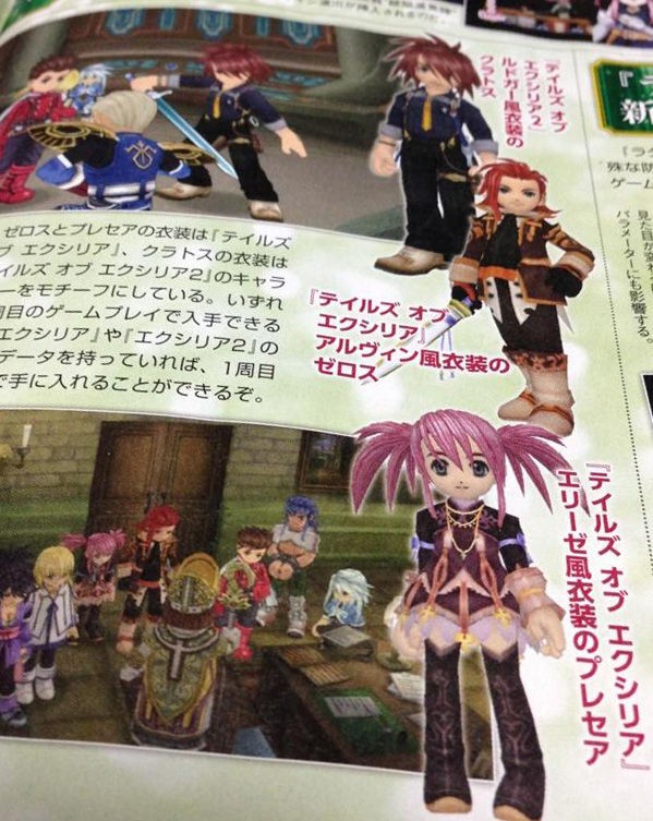 画像追加 Ps3 テイルズオブシンフォニア ユニゾナントパック ゼロスにアルヴィン プレセアにエリーゼ クラトスにルドガー衣装が追加決定 みるくぎゅうにゅう