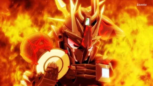 Sdガンダムワールドヒーローズ 第7話 感想 デルタカイ 敵は本能寺にあり アニメと漫画と 連邦 こっそり日記