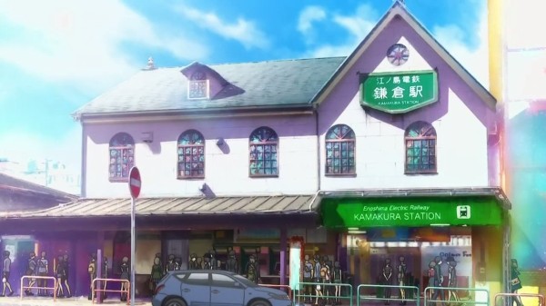 南鎌倉高校女子自転車部 第2話 感想 出会い の連続 鎌倉観光 アニメと漫画と 連邦 こっそり日記