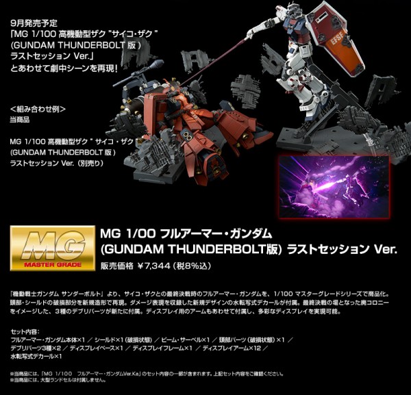 Mg フルアーマー ガンダム サイコ ザク ラストセッションver受注中 半壊 をデカールと造形で再現 機動戦士ガンダムサンダーボルト アニメと漫画と 連邦 こっそり日記