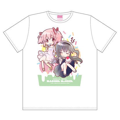 魔法少女まどか★マギカ 蒼樹うめ先生描き下ろし まどかとほむらのスイーツTシャツ 魔法少女まどか☆マギカ 蒼樹うめ先生描き下ろし まどかとほむら