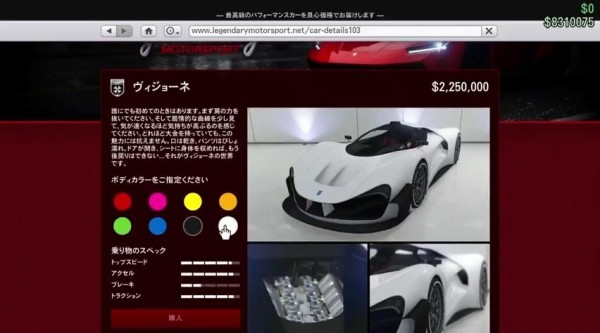 Gta5 ヴィジョーネ 性能 価格 モデルほか 乗り物 車 グランド セフト オート5写真大好きブログ Gta5攻略情報ほか