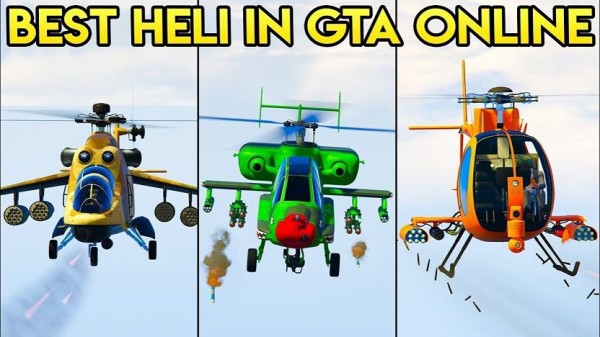 Gta5 ハンター と他ヘリコプターの 速さ を比較した結果