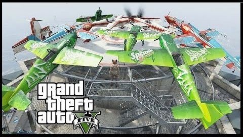 Gta5 Maze Bankの屋上に何台の飛行機を着陸できるか スタントのプロたちが挑戦 グランド セフト オート 5写真大好きブログ Gta5攻略情報ほか