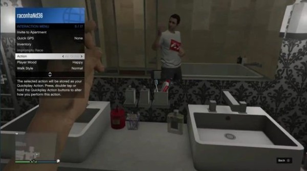 Gta5 Fps視点で見る キャラクターアクション 全種類一覧 Ps4 Xboxone版 グランド セフト オート5写真大好きブログ Gta5 攻略情報ほか