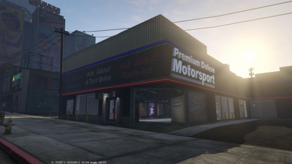 Gta5 Pc版 シミオンの店が開店 Car Shop Mod 登場 動画あり グランド セフト オート5写真大好きブログ Gta5攻略情報ほか