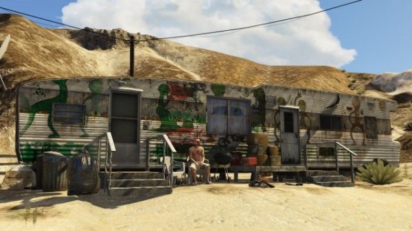 Gta5 サンディ海岸で山に絵がかいてある場所 サルベーション マウンテン を再現したヒッピータウンに行ってきた グランド セフト オート5 写真大好きブログ Gta5攻略情報ほか